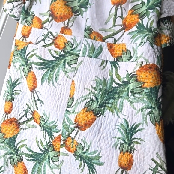 WHY Dress Pineapple Print off the Shoulder Midi Dress - Picture 5 of 6
